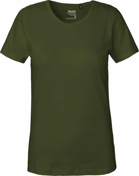 Neutral - Økologisk Bomulds Interlock T-Shirt Dame - Military