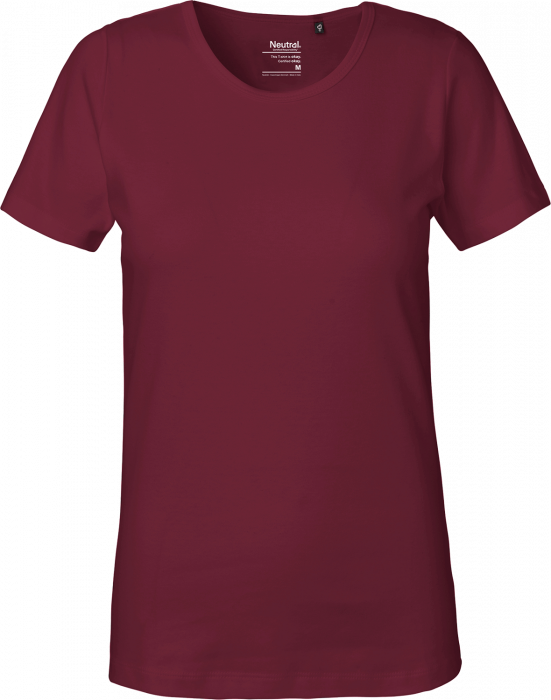 Neutral - Organic Cotton Interlock T-Shirt Female - Bordeaux