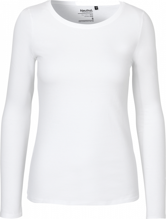 Neutral - Økologisk Langærmet T-Shirt Dame - White