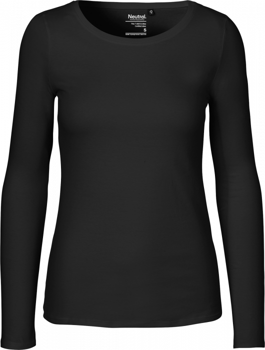 Neutral - Økologisk Langærmet T-Shirt Dame - Sort