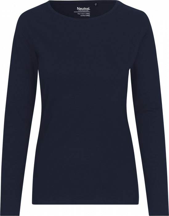 Neutral - Økologisk Langærmet T-Shirt Dame - Navy