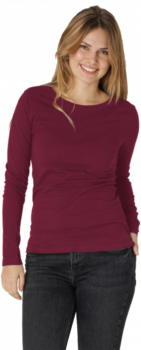 Neutral - Organic Long Sleeve T-Shirt Female - Bordeaux