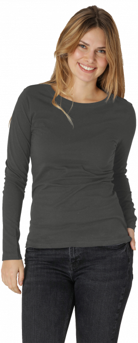 Neutral - Organic Long Sleeve T-Shirt Female - Charcoal
