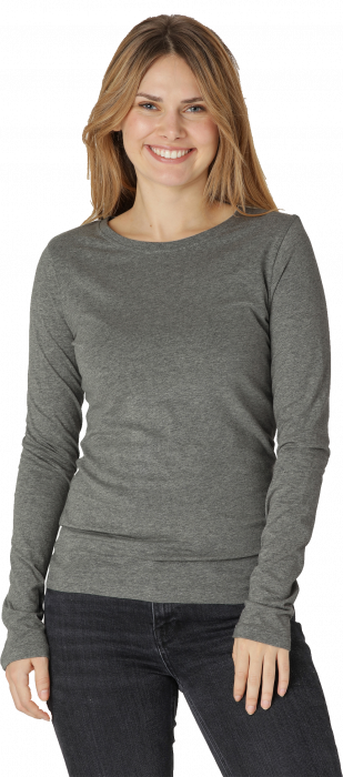 Neutral - Organic Long Sleeve T-Shirt Female - Dark Heather