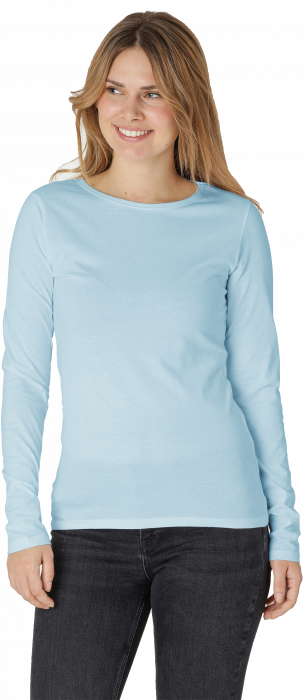 Neutral - Organic Long Sleeve T-Shirt Female - Light Blue