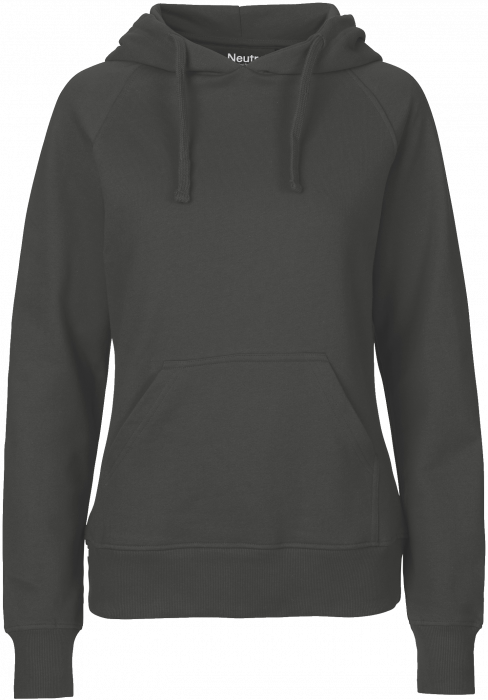 Neutral - Økologisk Bomuldshoodie Dame - Charcoal