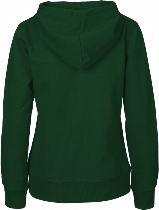 Neutral - Organic Cotton Hoodie With Full Zip Women - Bottle Green