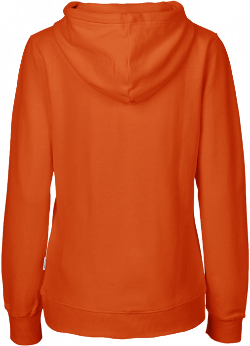 Neutral - Organic Cotton Hoodie With Full Zip Women - Orange
