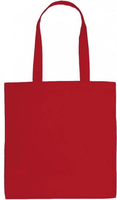 Neutral - Organic Tote Bag With Long Handles - Red