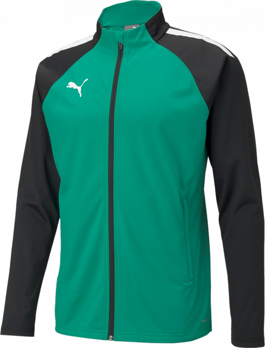 Puma - Teamliga Training Jacket Jr - Green & svart
