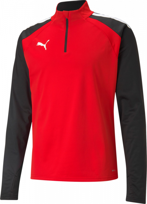 Puma - Teamliga Training 1/4 Zip Top - Rot & schwarz