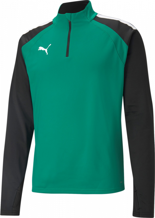Puma - Teamliga Training 1/4 Zip Top - Green & zwart