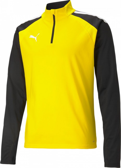 Puma - Teamliga Training 1/4 Zip Top - Giallo & nero