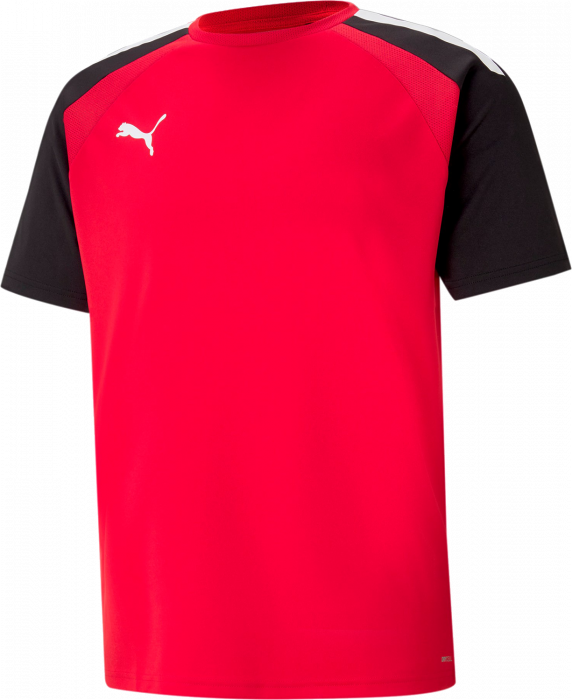 Puma - Team Jersey In Recycled Polyester - Rosso & nero