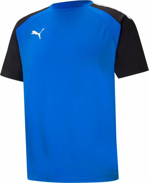 Puma - Team Jersey In Recycled Polyester - Blau & schwarz