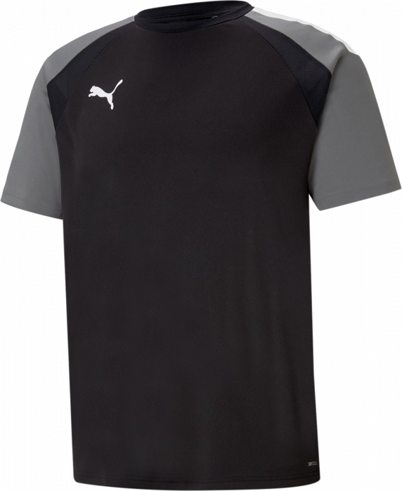 Puma - Team Jersey In Recycled Polyester - Czarny & szary