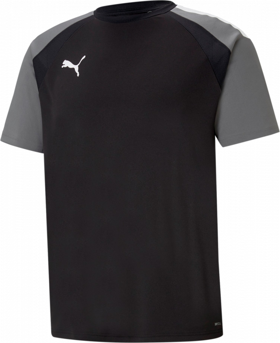 Puma - Team Jersey In Recycled Polyester - Schwarz & grau