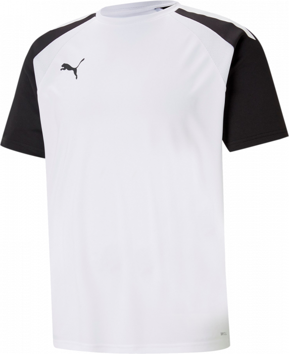 Puma - Team Jersey In Recycled Polyester - Weiß & schwarz
