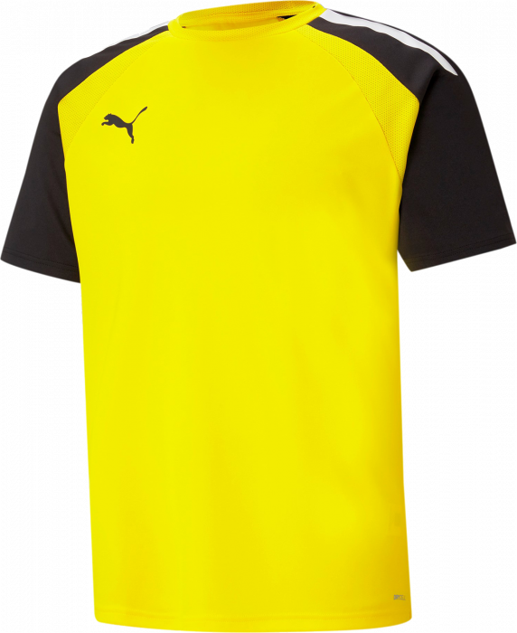 Puma - Team Jersey In Recycled Polyester - Amarillo & negro