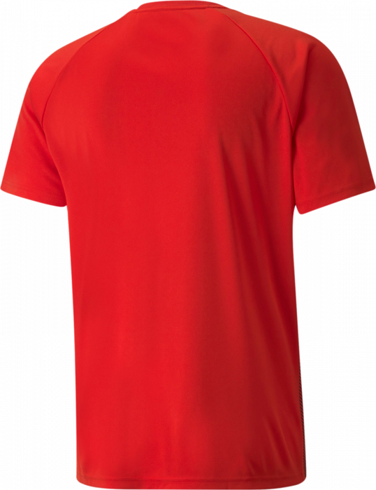 Puma - Striped Team Jersey From - Rojo & negro