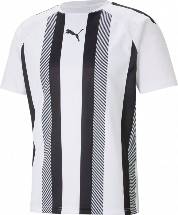 Puma - Striped Team Jersey From - Weiß & schwarz