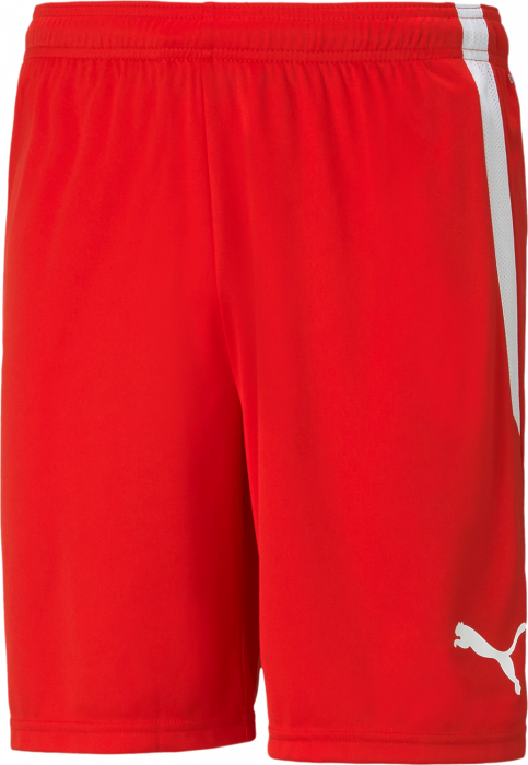 Puma - Teamliga Shorts Jr Recycled Polyester - Rojo