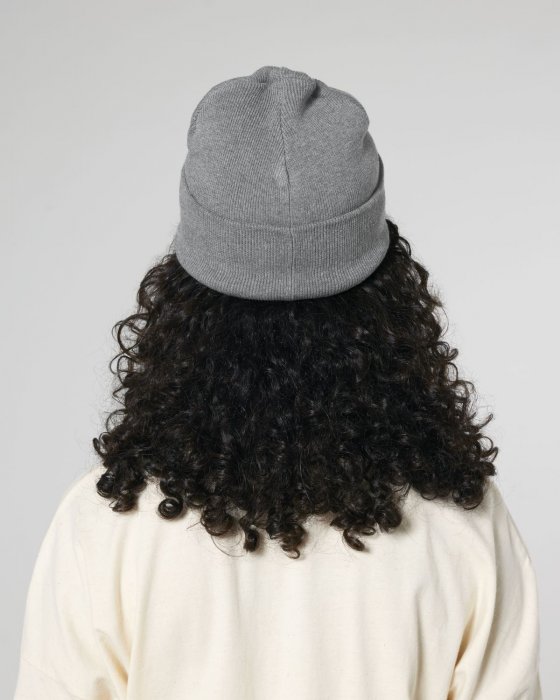 Stanley/Stella - Rib Beanie - Mid Heather Grey