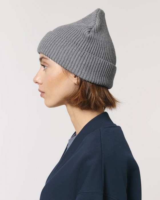 Stanley/Stella - Fisherman Beanie - Mid Heather Grey
