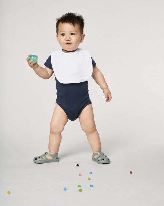 Stanley/Stella - Baby Bib - White