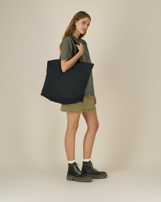 Stanley/Stella - Shopping Bag With Gusset - Black