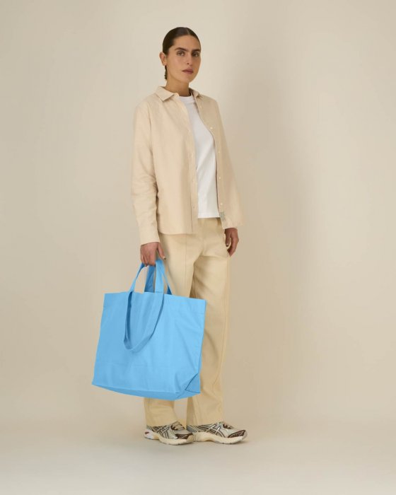 Stanley/Stella - Shopping Bag With Gusset - Aqua Blue