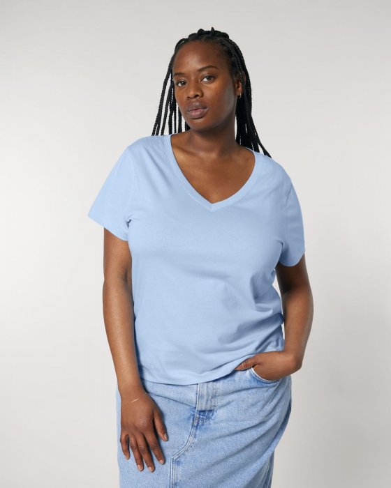 Stanley/Stella - Stella Isla V-Neck T-Shirt Women - Blue Soul