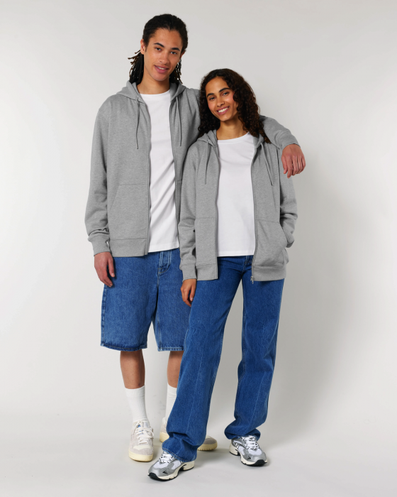 Stanley/Stella - Cultivator 2.0 Unisex Hoodie With Zipper - Heather Grey