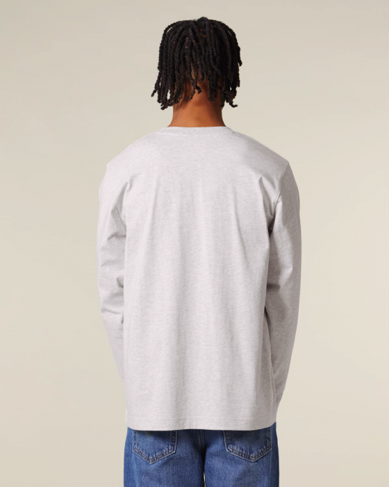 Stanley/Stella - Freestyler Unisex Heavy Long Sleeve T-Shirt - Cool Heather Grey