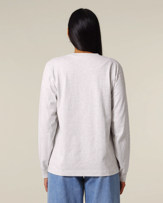 Stanley/Stella - Freestyler Unisex Heavy Long Sleeve T-Shirt - Cool Heather Grey