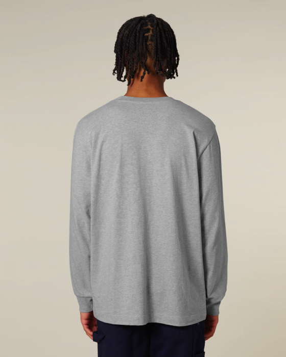 Stanley/Stella - Freestyler Unisex Heavy Long Sleeve T-Shirt - Heather Grey