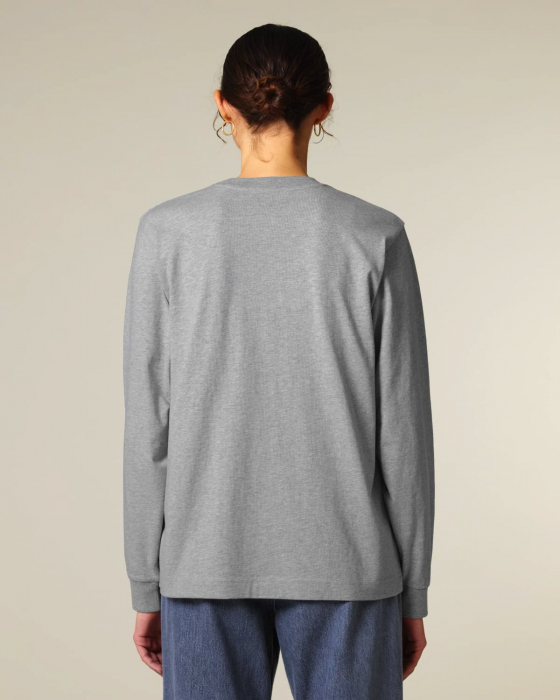 Stanley/Stella - Freestyler Unisex Heavy Long Sleeve T-Shirt - Heather Grey