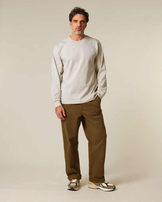 Stanley/Stella - Freestyler Unisex Heavy Long Sleeve T-Shirt - Heather Haze