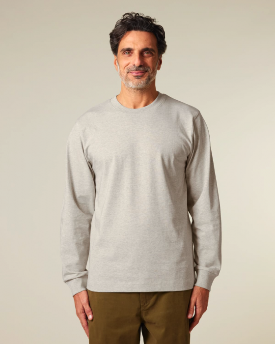 Stanley/Stella - Freestyler Unisex Heavy Long Sleeve T-Shirt - Heather Haze