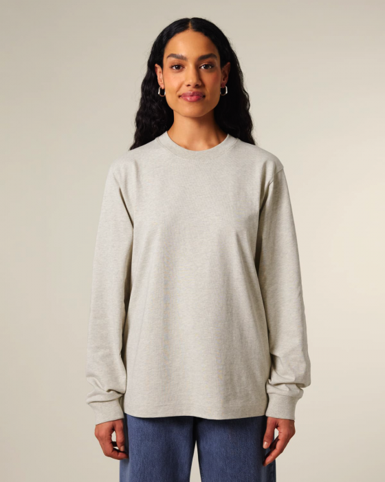 Stanley/Stella - Freestyler Unisex Heavy Long Sleeve T-Shirt - Heather Haze