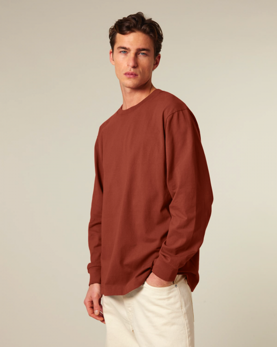 Stanley/Stella - Freestyler Unisex Heavy Long Sleeve T-Shirt - Heritage Brown