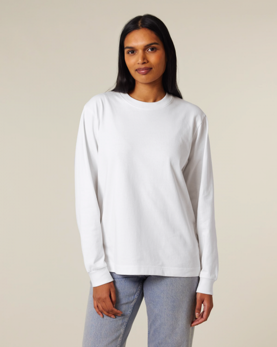 Stanley/Stella - Freestyler Unisex Heavy Long Sleeve T-Shirt - White