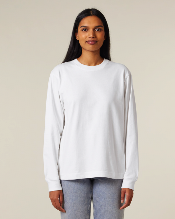Stanley/Stella - Freestyler Unisex Heavy Long Sleeve T-Shirt - White