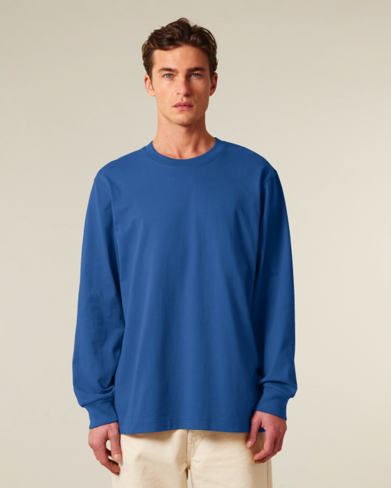 Stanley/Stella - Freestyler Unisex Heavy Long Sleeve T-Shirt - Mindful Blue