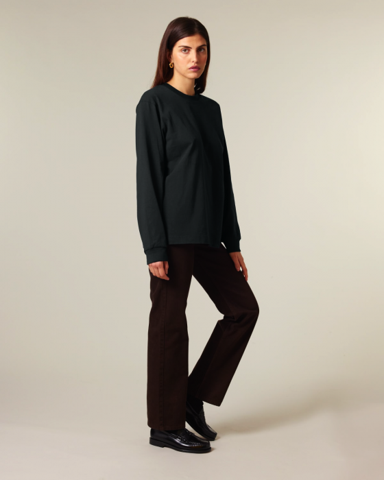 Stanley/Stella - Freestyler Unisex Heavy Long Sleeve T-Shirt - Black