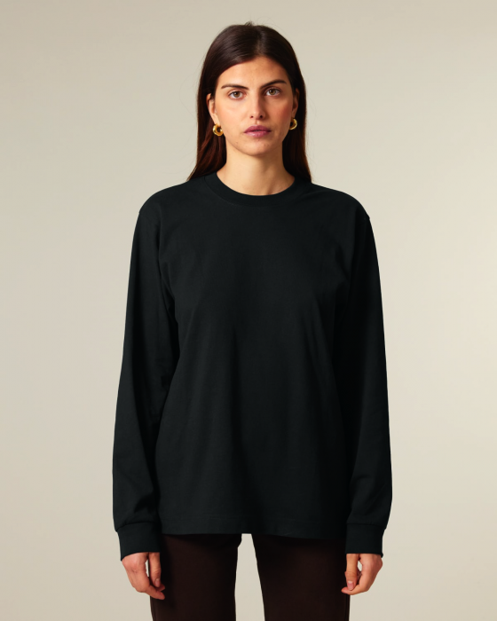 Stanley/Stella - Freestyler Unisex Heavy Long Sleeve T-Shirt - Black