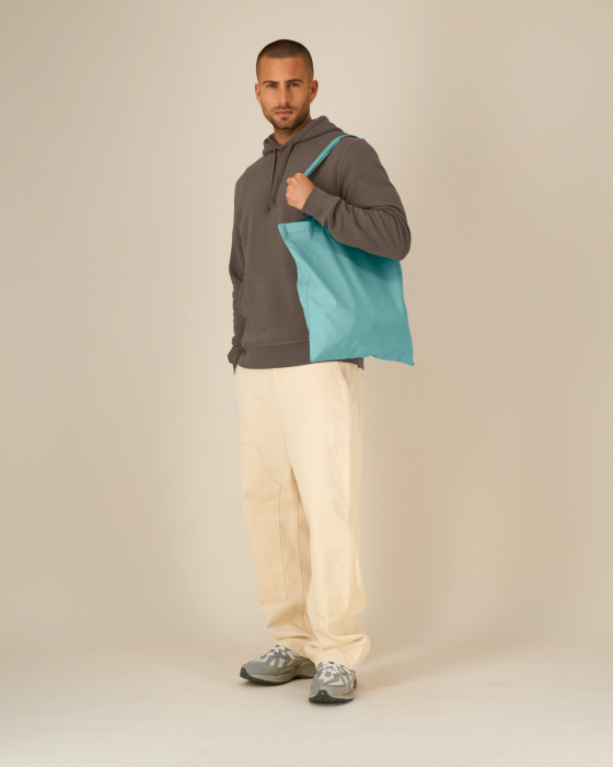 Stanley/Stella - Light Tote Bag - Teal Monstera - Teal Monstera