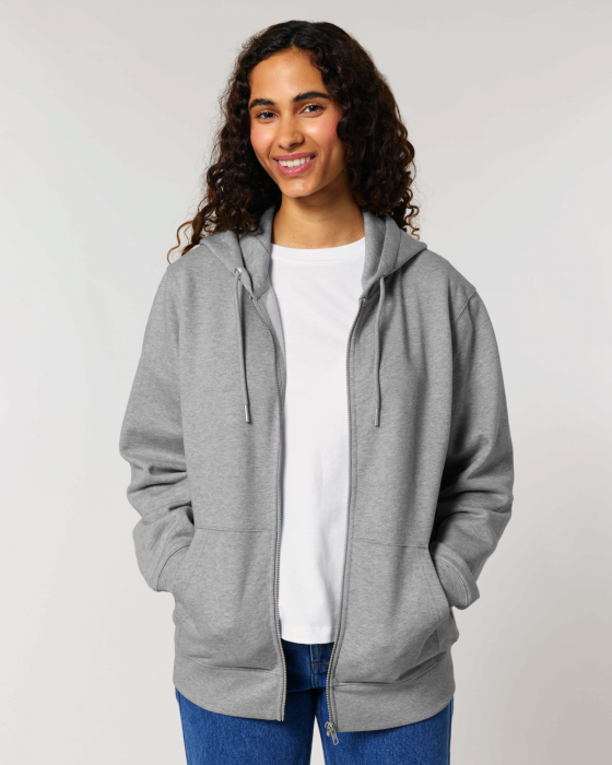 Stanley/Stella - Cultivator 2.0 Unisex Hoodie With Zipper - Heather Grey