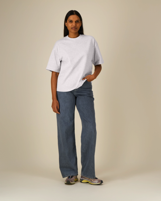 Stanley/Stella - Asher Heavy Boxy T-Shirt - Cool Heather Grey