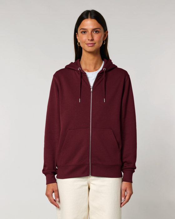 Stanley/Stella - Cultivator 2.0 Unisex Hoodie With Zipper - Burgundy